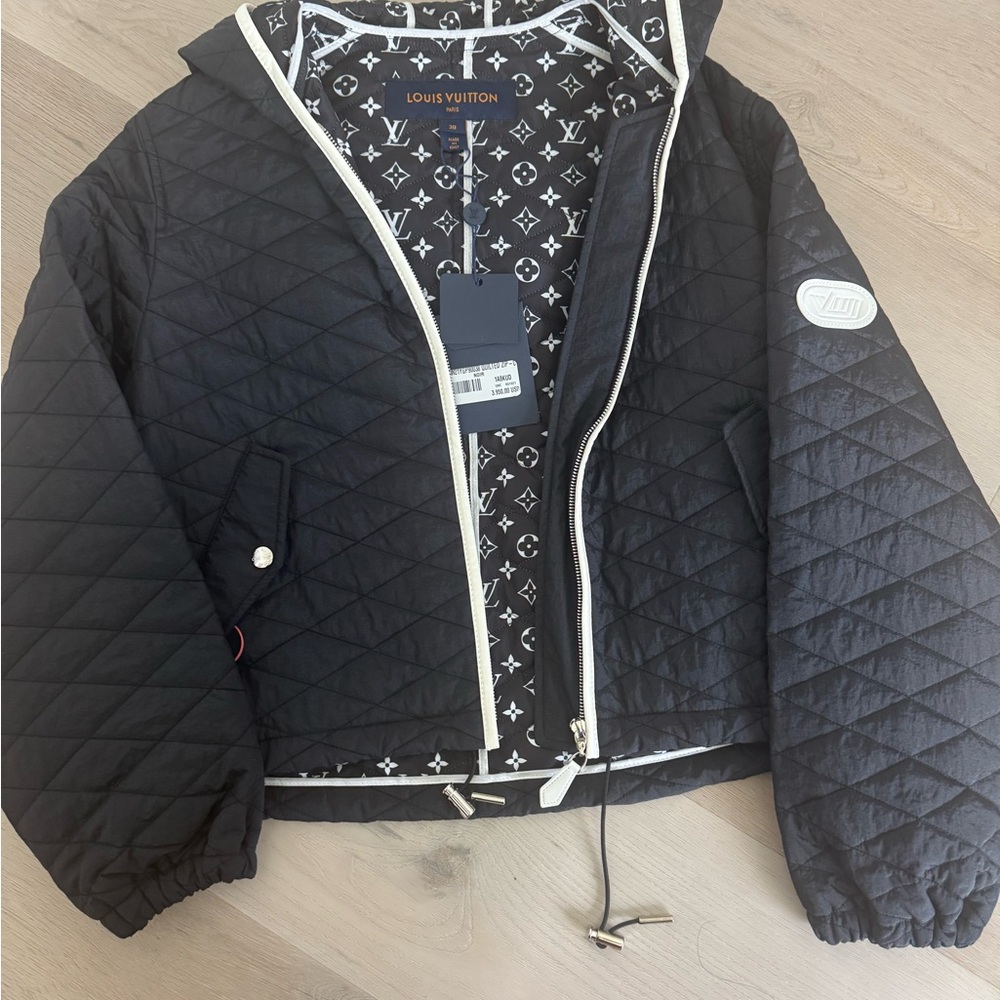 NWT Louis Vuitton Black Monogram Quilted Jacket